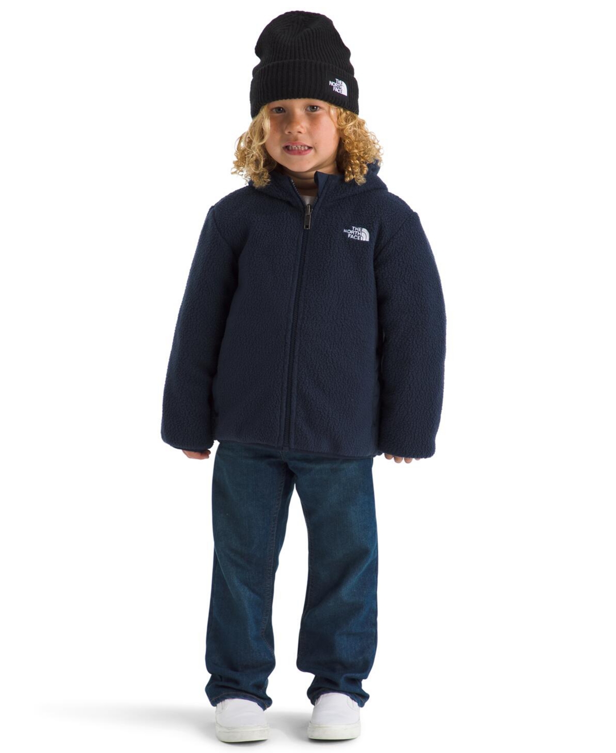 The North Face Boys 2t-7 Shasta Reversible Full-zip Jacket In Blue