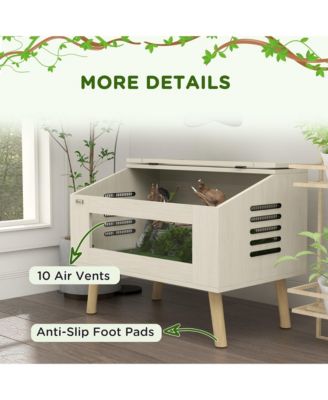 30 Gallon Reptile Terrarium W/ Top Opening Windows & Air Vents