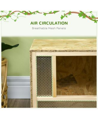 Wooden Reptile Terrarium for Chameleon, Lizard, Snake, Frog, Turtle