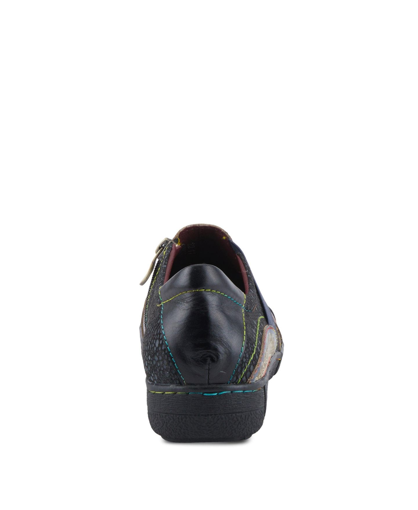 Обувь L'Artiste L Artiste Women s Lata Hand-Painted Closed Back Shoe with Removable Footbed and Geometric Multicolor Design, цвет: Чёрный разноцветный — фото 4
