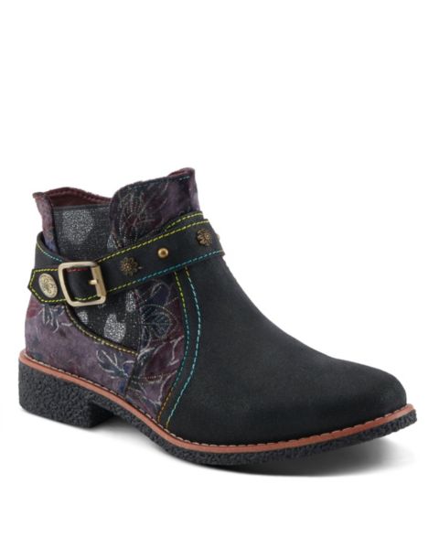 Женские ботинки L'Artiste Spring Step Airies Chelsea Boot with Suede Upper, цвет: Чёрный металлик