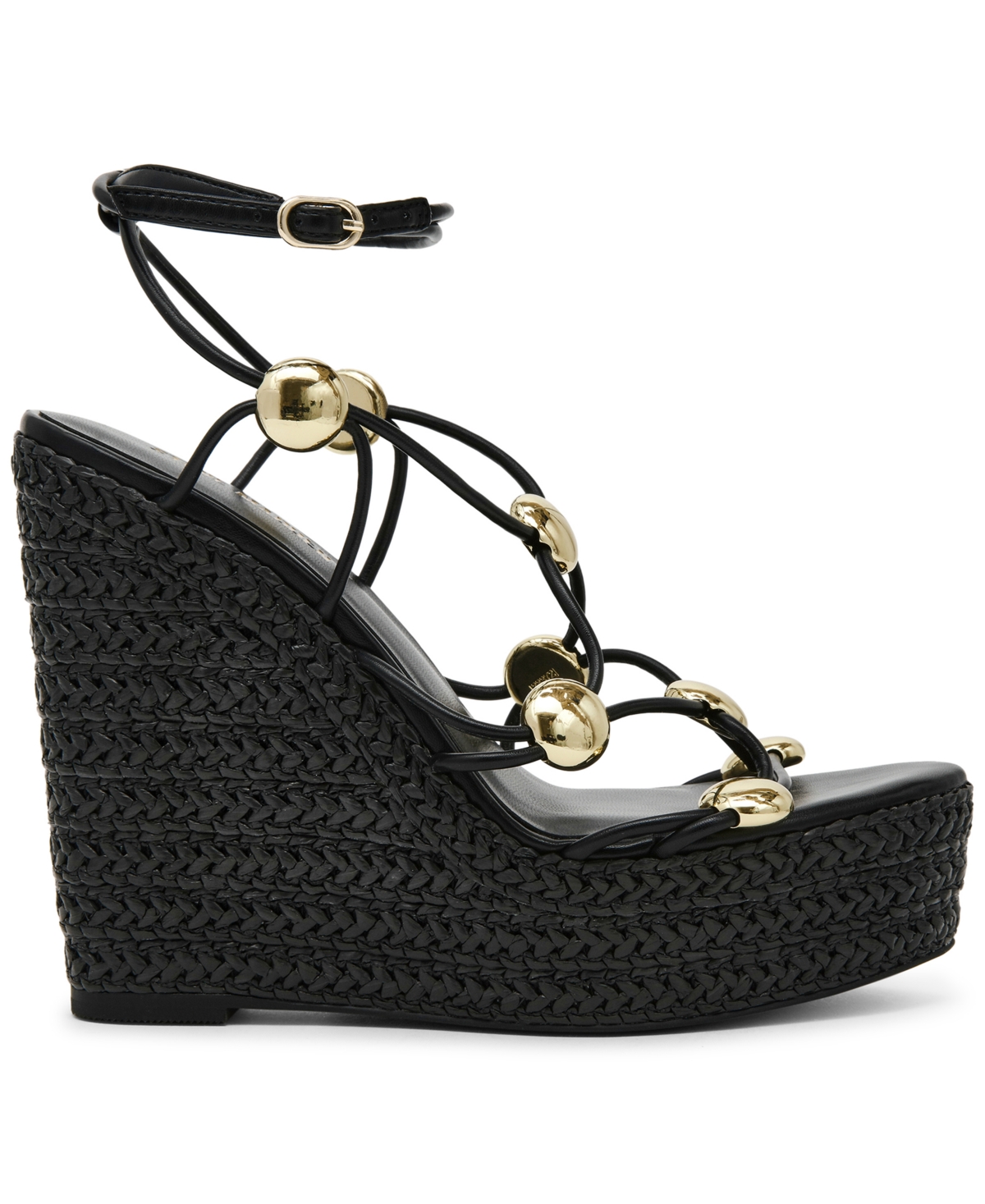 Steve Madden Women's Oaklie Studded Strappy Wedge Sandals