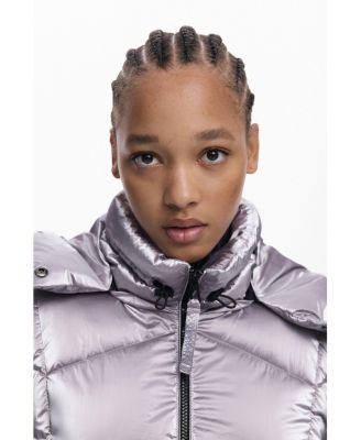 Women's Metallic quilted coat