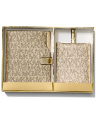 Michael Kors Boxed Jet Set Passport Wallet with Luggage Tag