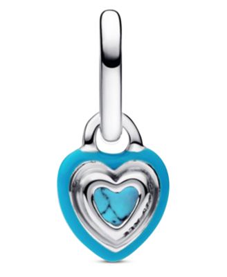 Turquoise Heart Mini Dangle Charms