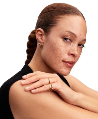 Twisted 14K Gold Plated Band Ring