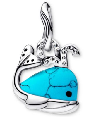 Turquoise Whale Dangle Charms