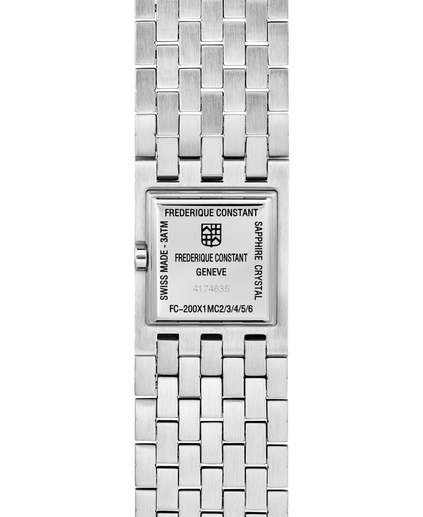 Женские часы Frederique Constant Manchette, браслет из стали серебристого цвета, 25.7 мм — фото 3