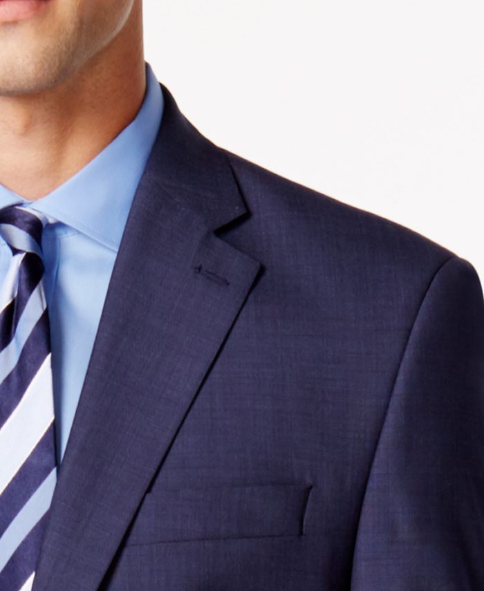 Lauren Ralph Lauren Men's Medium Blue Solid Classic-Fit Suit Separates ...