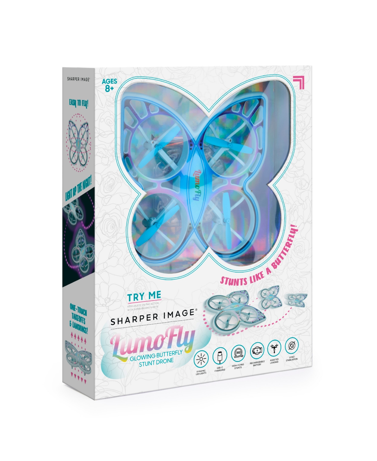 Sharper Image Lumofly Glowing Butterfly Stunt Drone