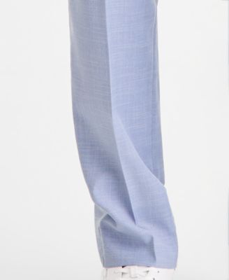 Men's Classic-Fit Sharkskin Dress Pants