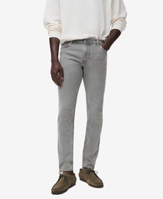 MANGO - Men's Jan Slim-Fit Grey-Wash Jeans
