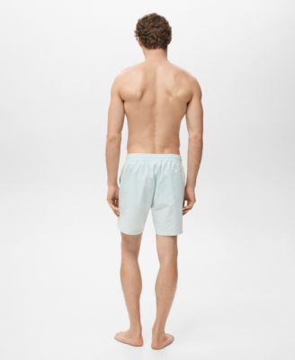 Men's Seersucker Swimming Trunks