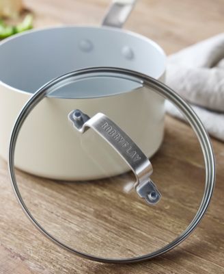 Bobby Flay Ceramic Nonstick 1.6-Quart Saucepan with Lid