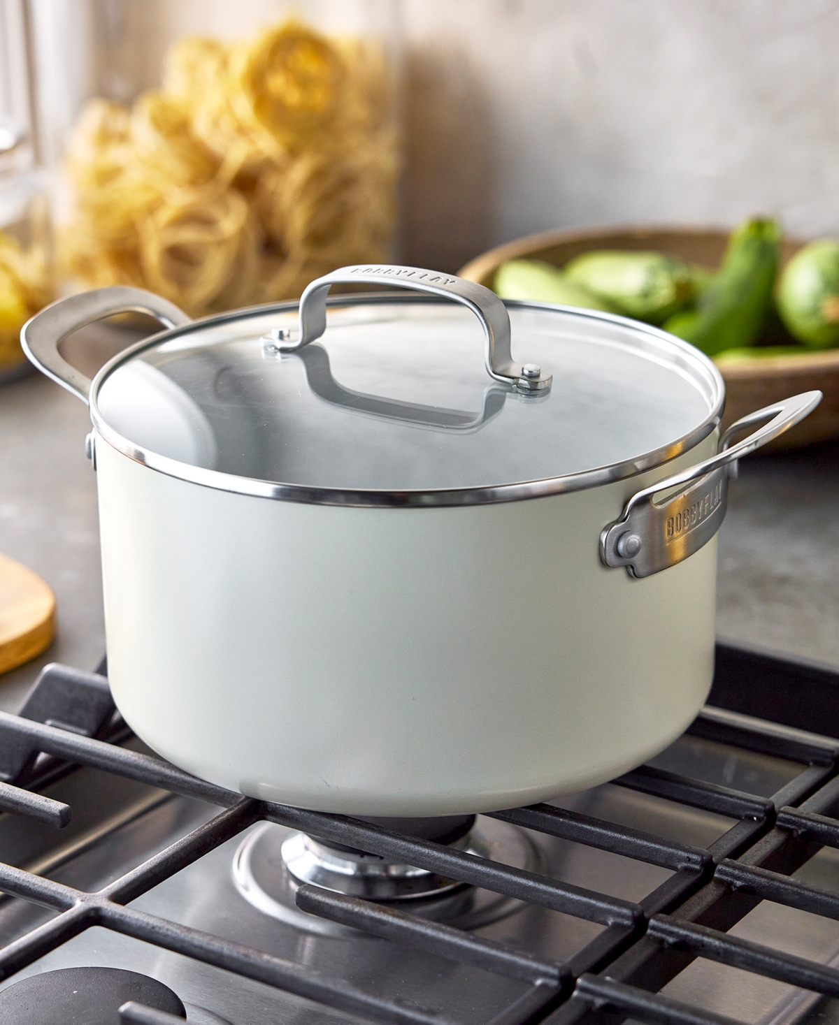 Greenpan Bobby Flay Ceramic Nonstick 6-quart Stockpot In Neutral