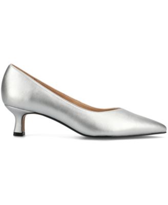 Women's Pammie Pointed Toe Kitten Heel Dress Pumps