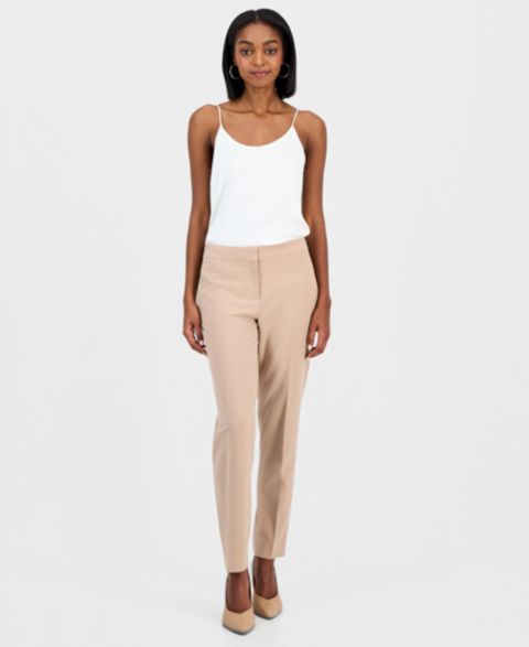 Женские брюки Bar III Bi-Stretch Straight-Leg Dress Pants, цвет: Barley Field