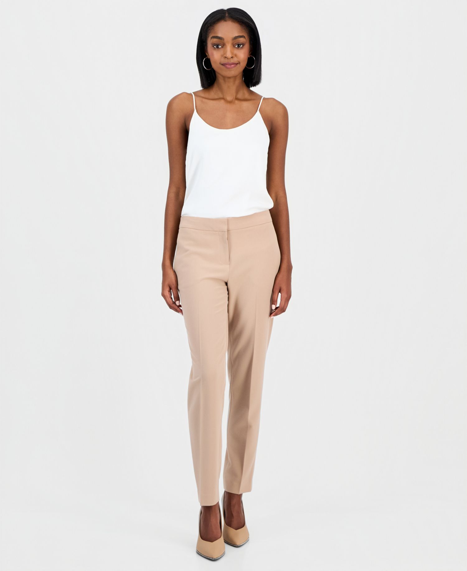 Women's Bi-Stretch Straight-Leg Dress Pants