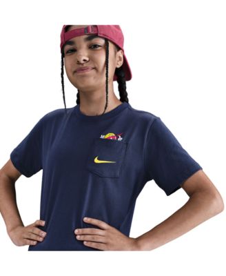 Sportswear Big Boys Cotton Pocket Graphic T-Shirt