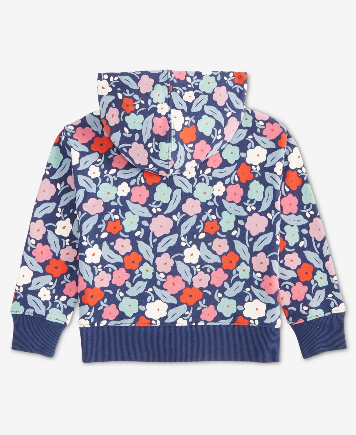 Epic Threads Girls Toddler 2t-4t Floral-print Hoodie In Blue