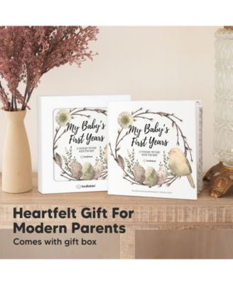 Craft Baby Memory Book, First 5 Years Baby Books, 90 Pages Keepsake Milestone Journal for Baby Girls, Boys