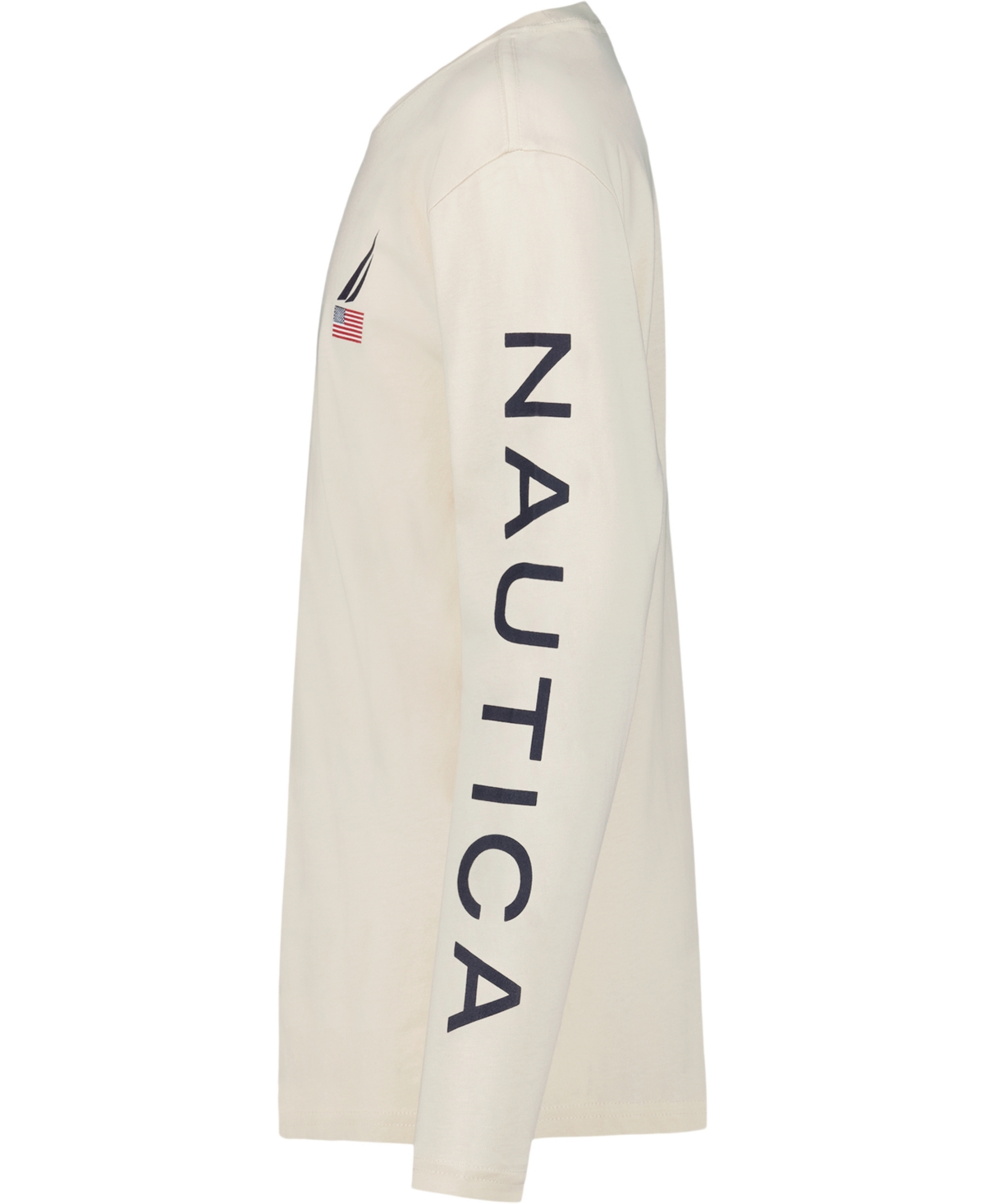 Nautica Boys 8-20 Usa J-class Long Printed Sleeve T-shirt In Neutral
