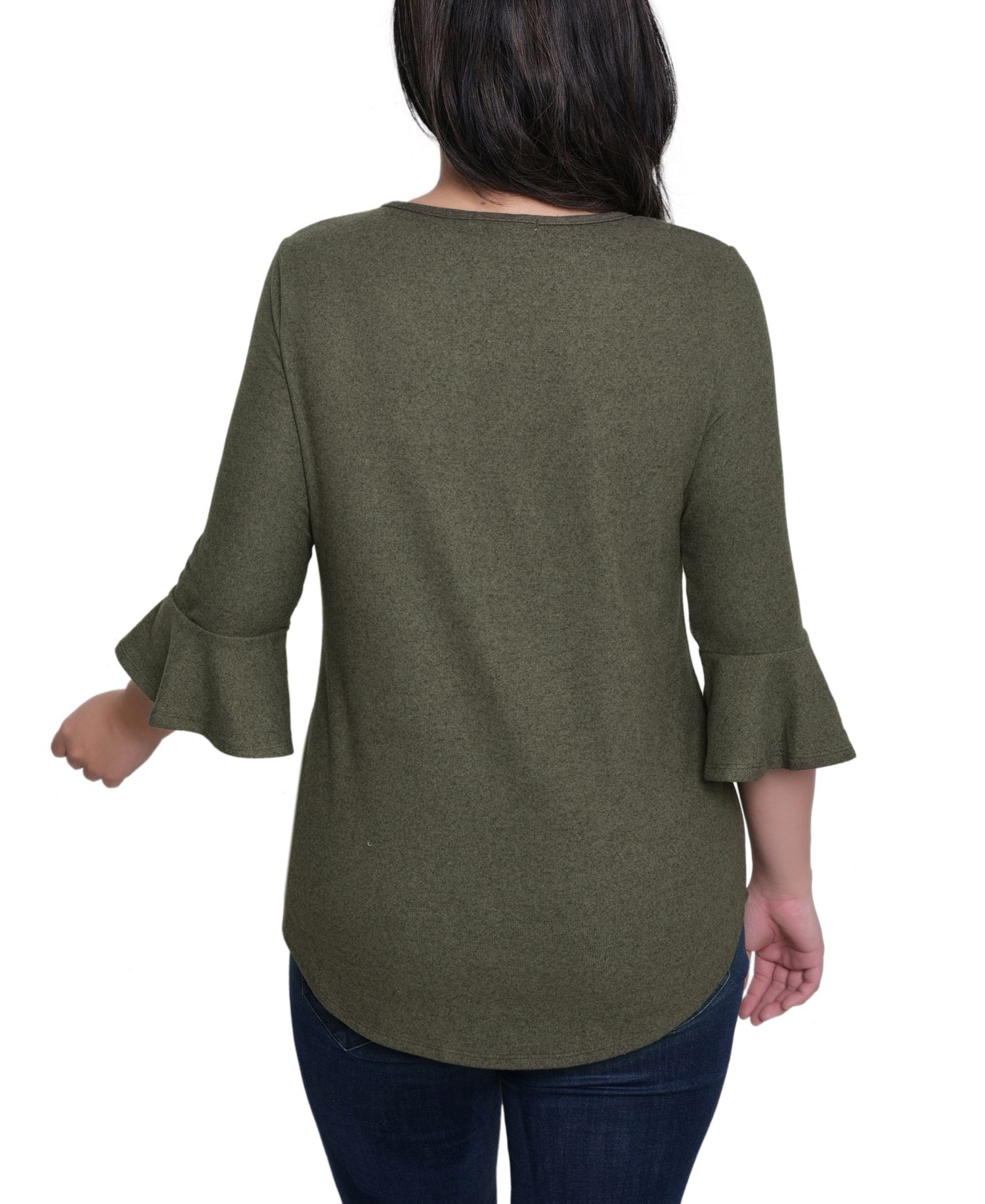 Women's 3/4 Bell Sleeve Pullover Top