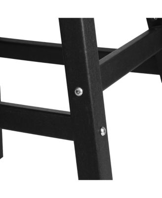 Outdoor Patio Adirondack Bar Height Stool Saddle Seat Chair