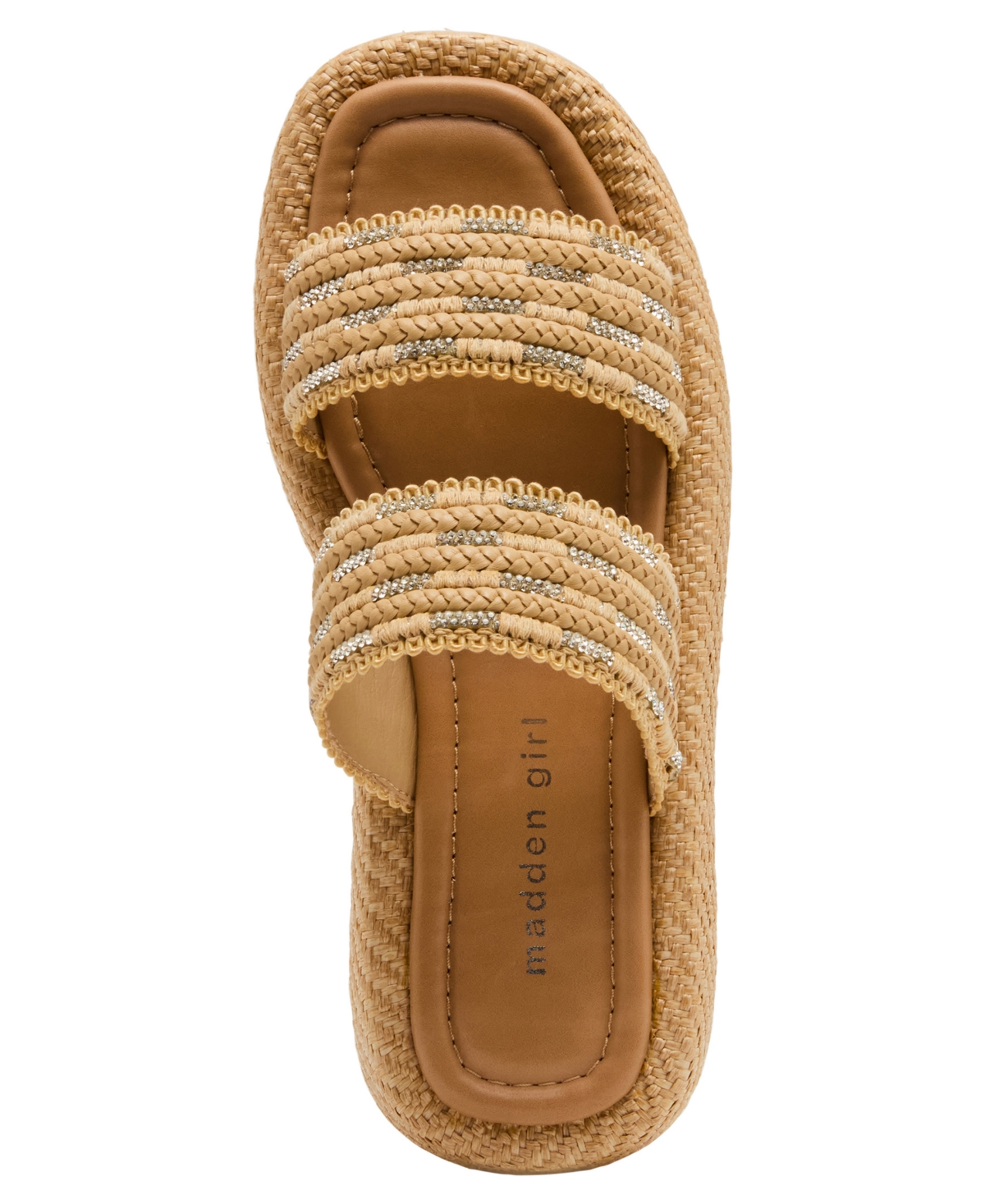 Madden Girl Mykonos Raffia Flatform Sandals