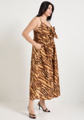 Women's June + Vie Bow-Detailed Midi Dress