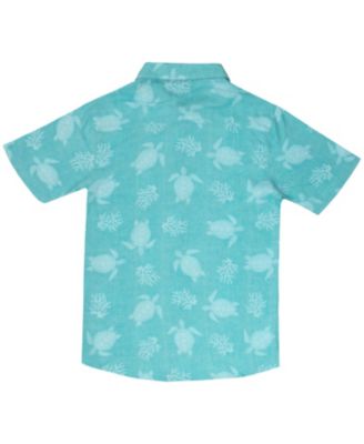 Boys Short-Sleeve Classic Woven Button Down Shirt