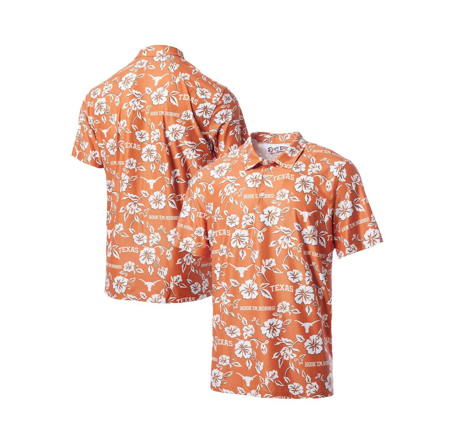 Men's Burnt Orange Texas Longhorns Pua Performance Polo Shirt