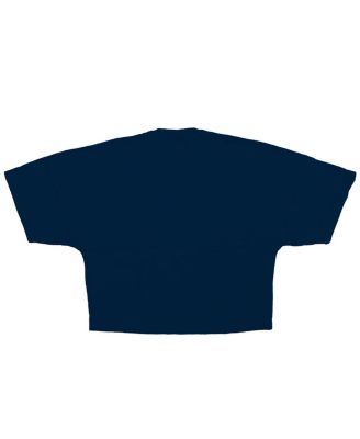 Women's Navy New York Yankees Skyline Crop T-Shirt