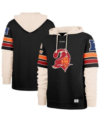 '47 Brand - Men's Black Tampa Bay Buccaneers Throwback Split Zone Cornerback Duo Hoodie