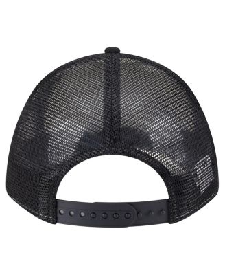 Men's and Women's&nbsp;White/Black Las Vegas Aces 9FORTY A-Frame Graphic Trucker Hat