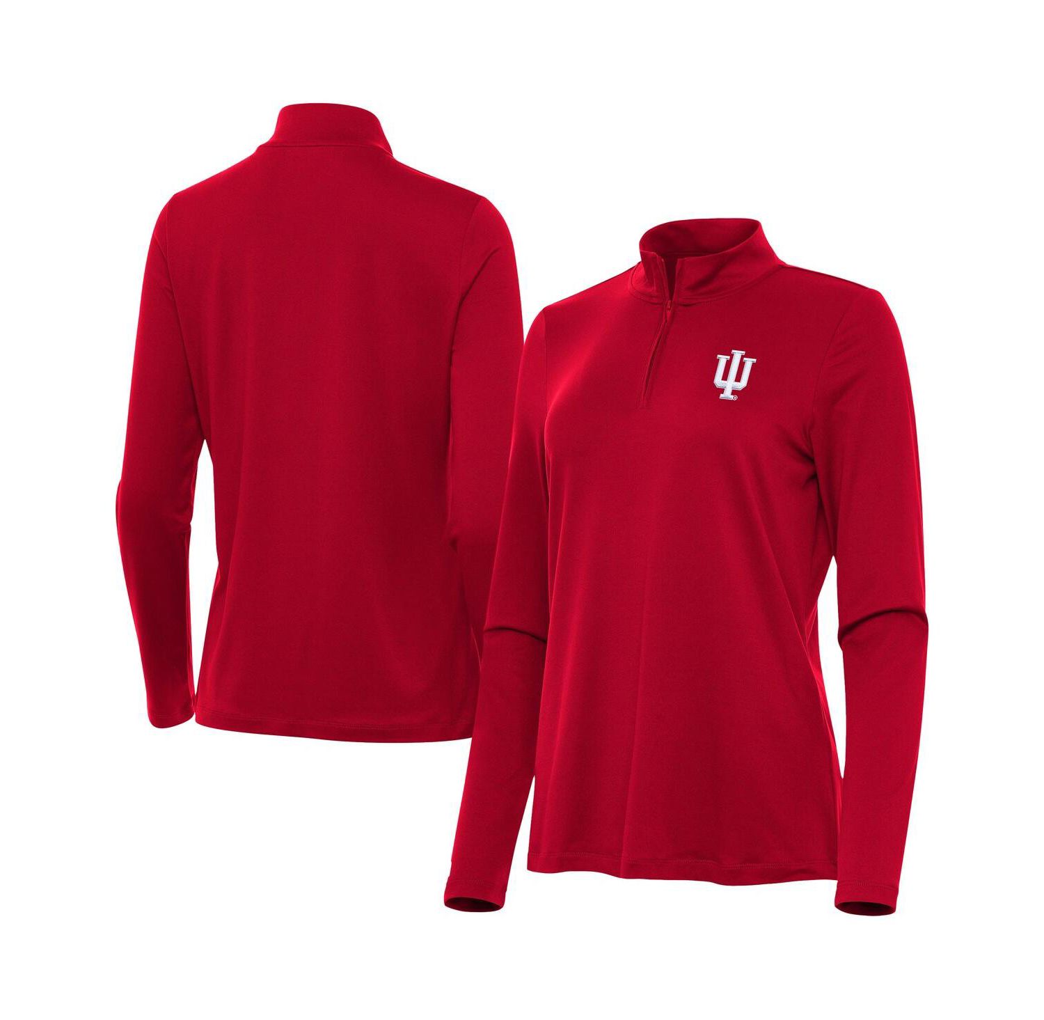 Women's Crimson Indiana Hoosiers Reprocess Quarter-Zip Sweatshirt