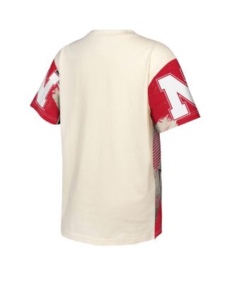 Big Boys and Girls Cream Nebraska Huskers Make Noise T-Shirt