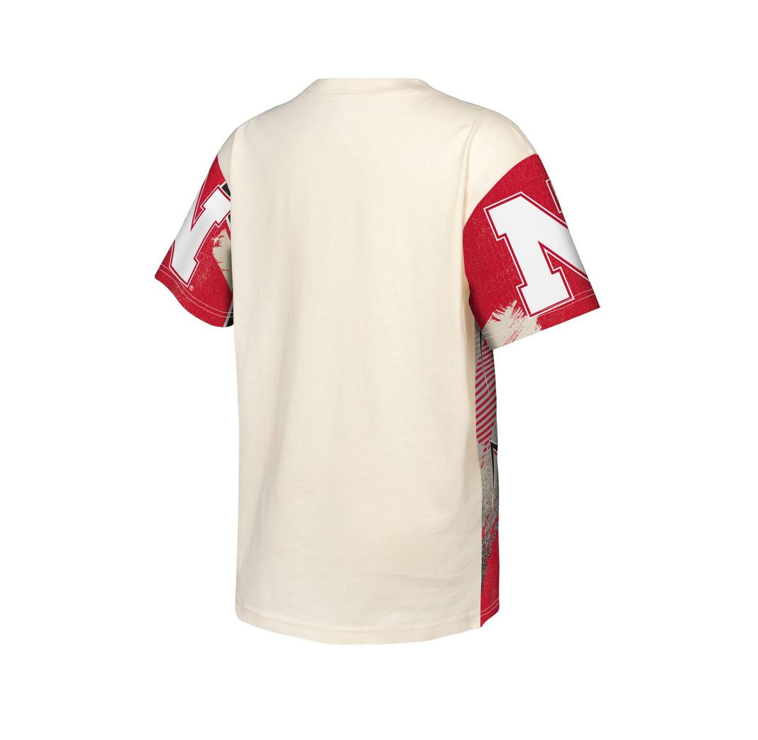 Big Boys and Girls Cream Nebraska Huskers Make Noise T-Shirt
