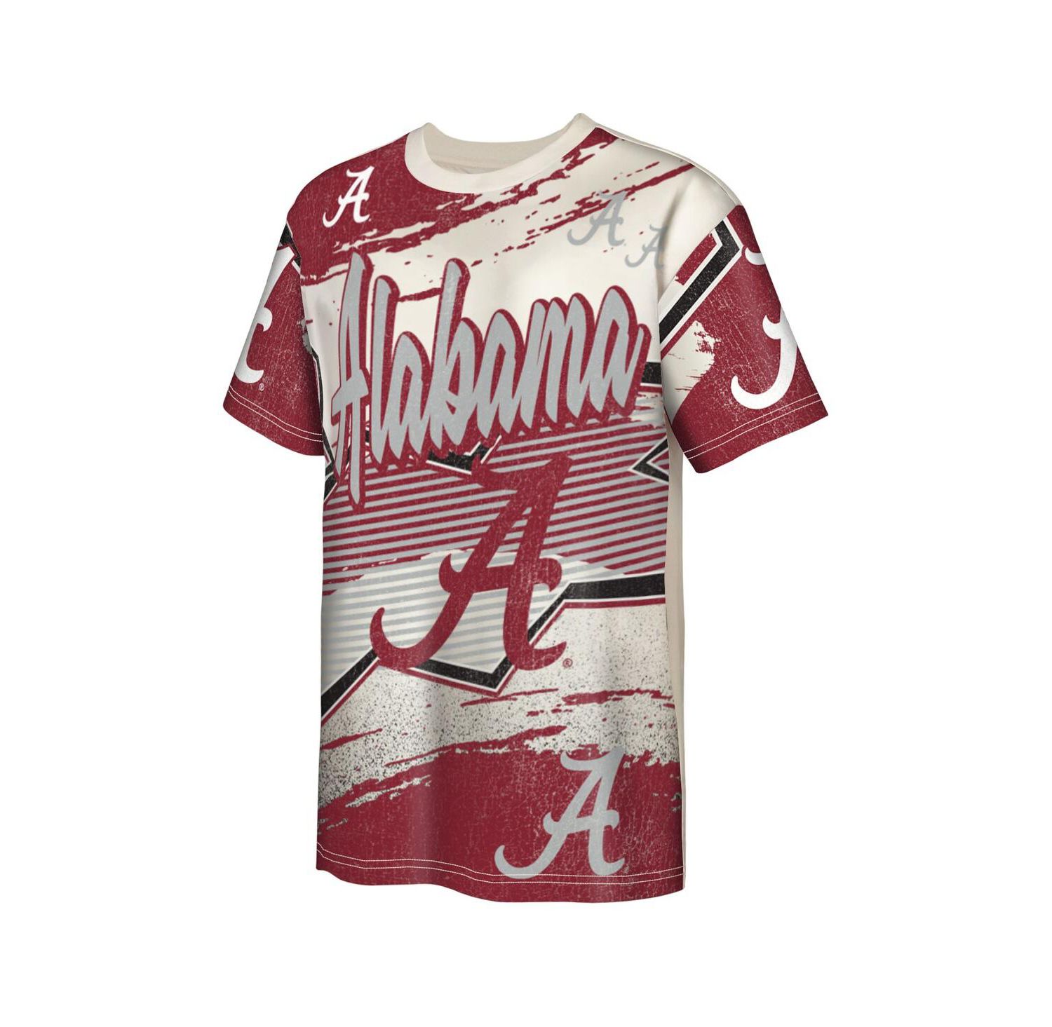 Big Boys and Girls Cream Alabama Crimson Tide Make Noise T-Shirt