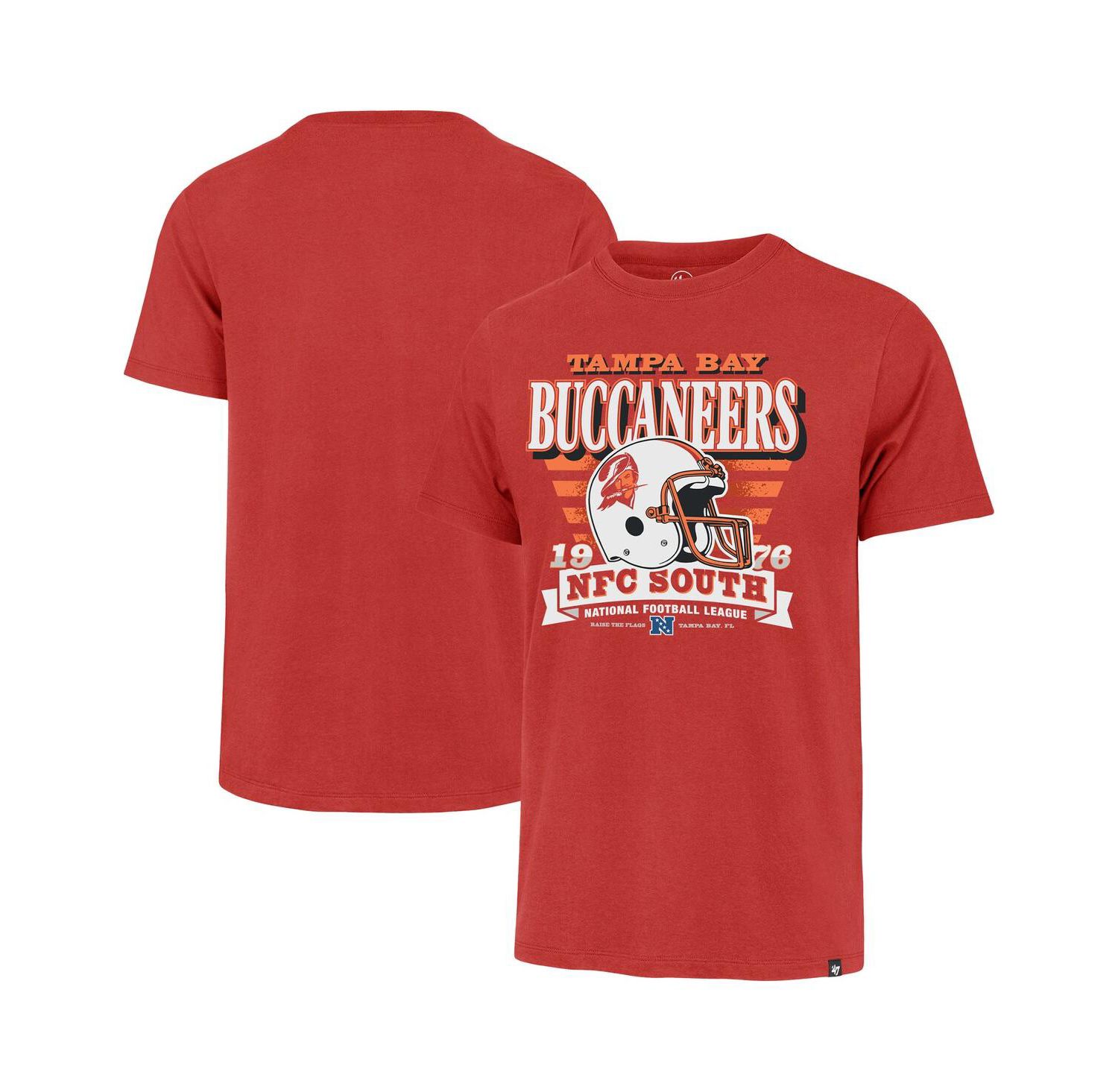 Men's Red Tampa Bay Buccaneers Stripe Splash Franklin Throwback T-Shirt