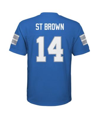 Preschool Amon-Ra St. Brown Blue Detroit Lions Replica Player Jersey