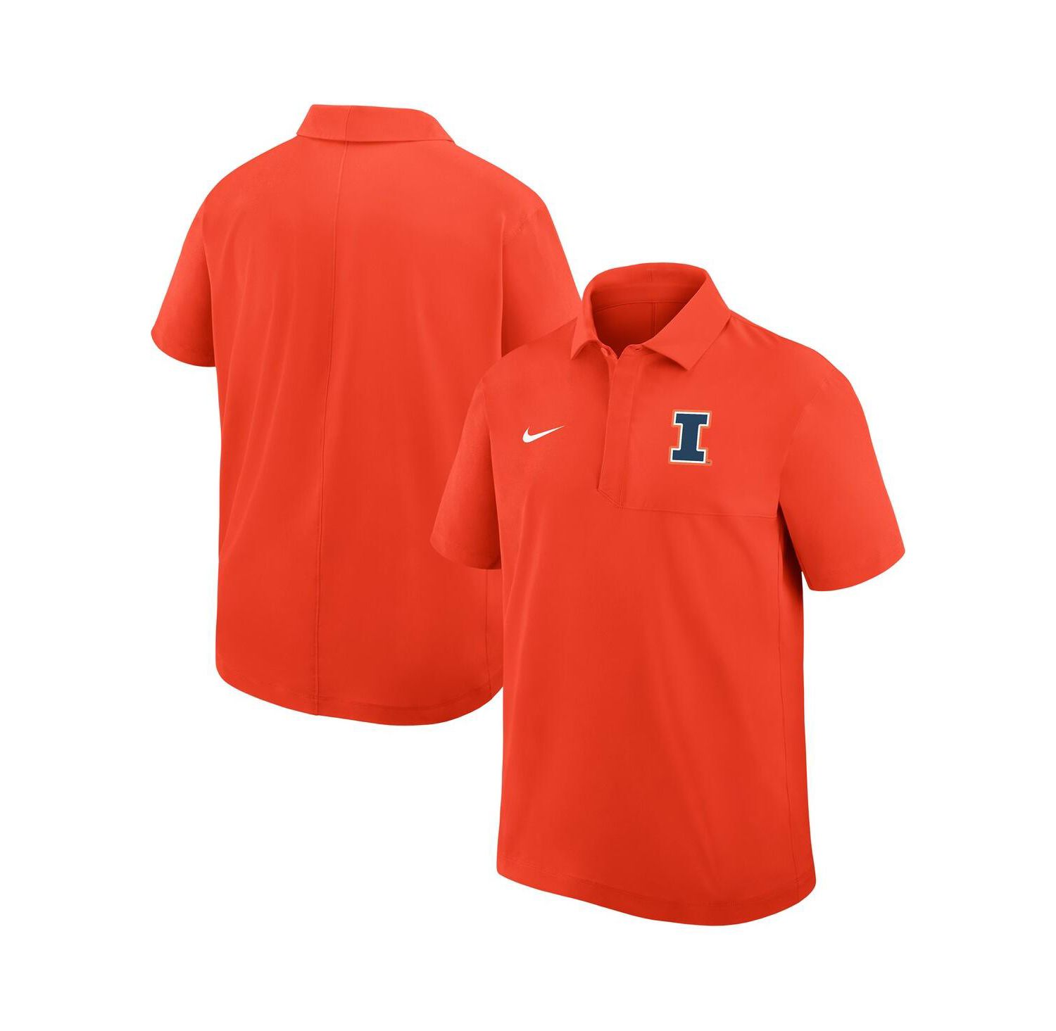 Men's Orange Illinois Fighting Illini Woven Dri-FIT Polo Shirt