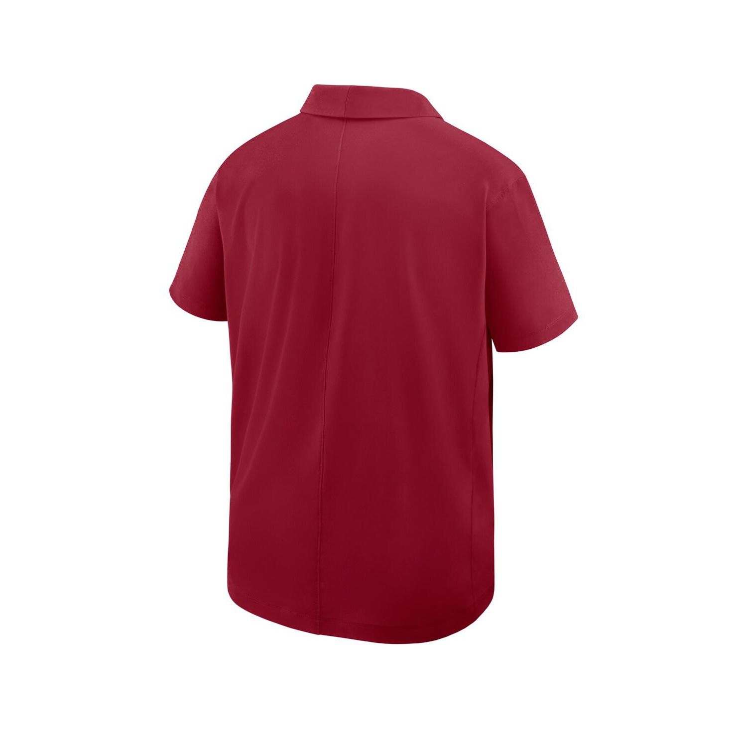 Men's Crimson Washington State Cougars Woven Dri-FIT Polo Shirt