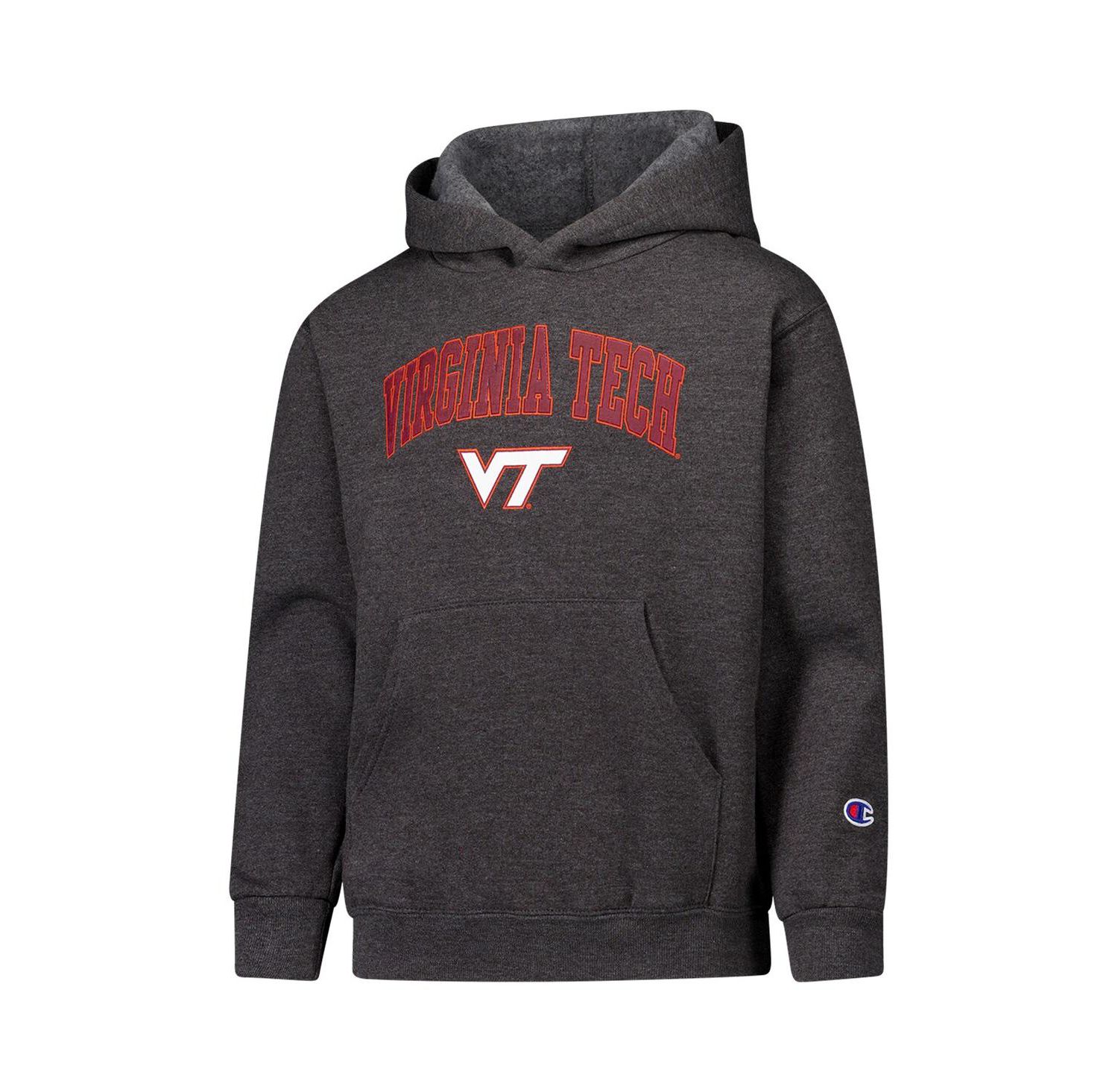 Big Boys and Girls Charcoal Virginia Tech Hokies Campus Pullover Hoodie