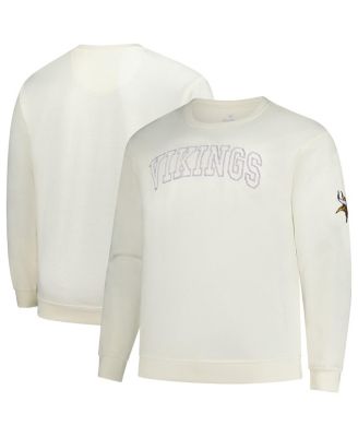 Profile - Men's Cream Minnesota Vikings Big Tall Fleece Sweatshirt