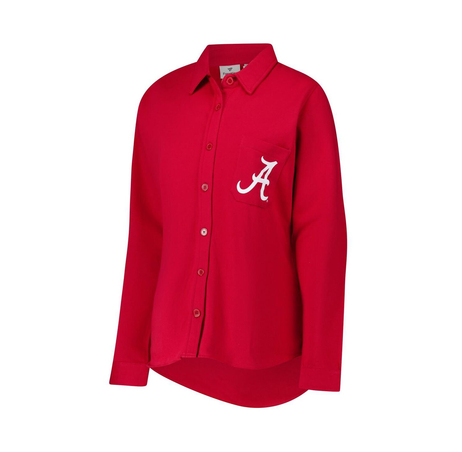 Women's Crimson Alabama Crimson Tide Plus Size Button-Up Shacket