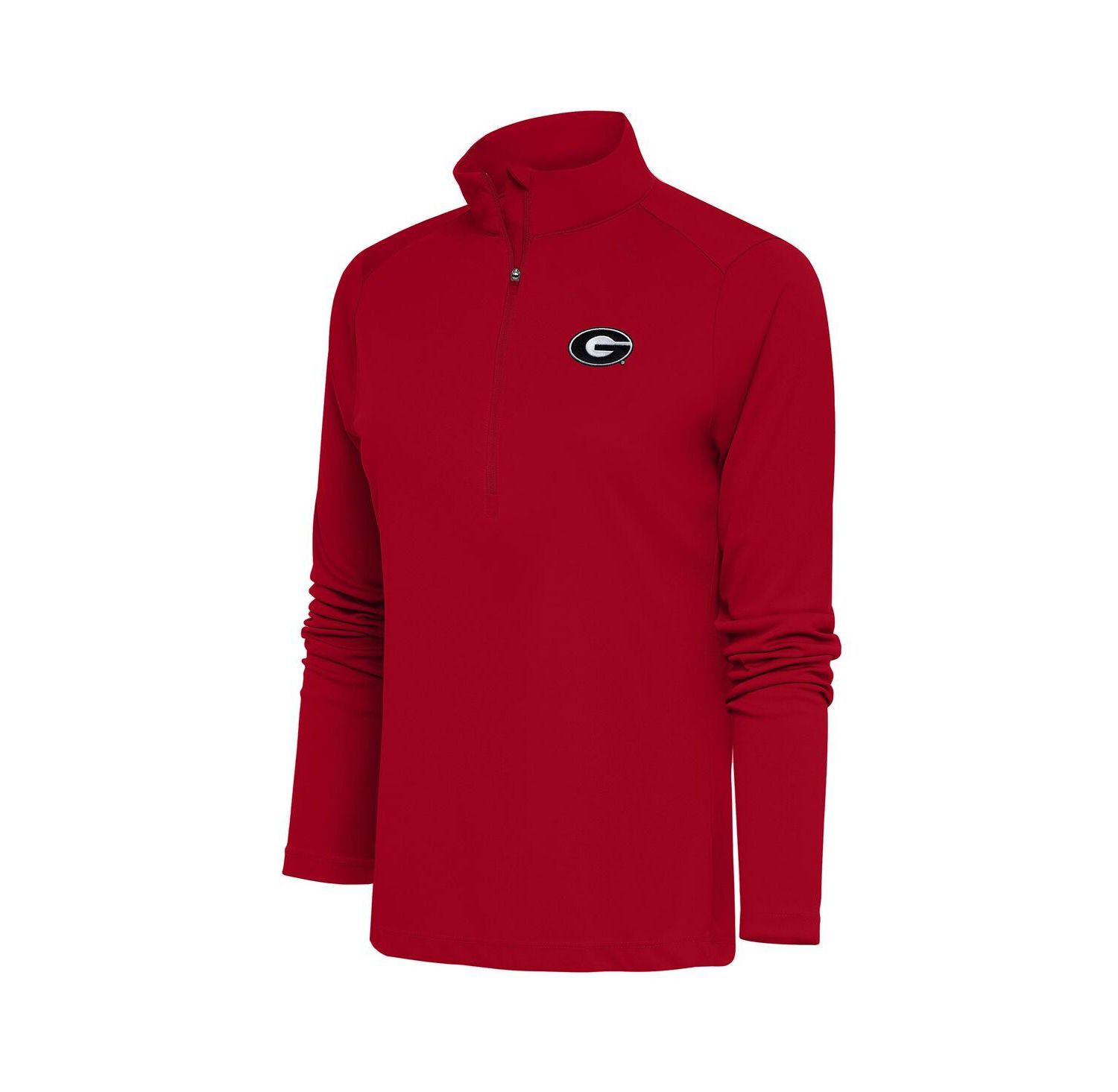 Women's Red Georgia Bulldogs Tribute Half-Zip Pullover Sweatshirt