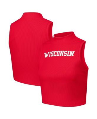 ZooZatz - Women's Red Wisconsin Badgers Cropped Tank Top