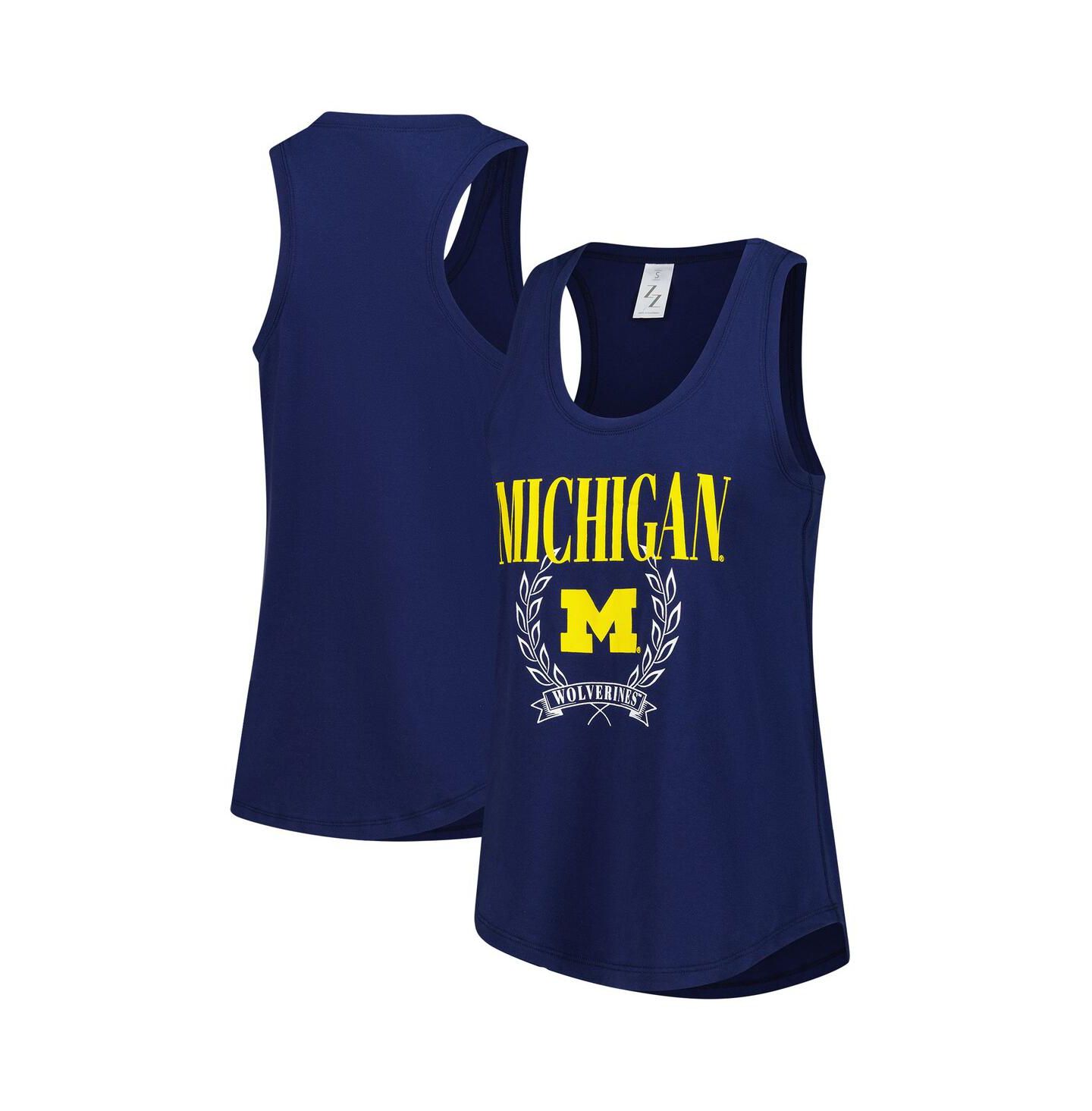 Женский топ ZooZatz Navy Michigan Wolverines Everyday — фото 1