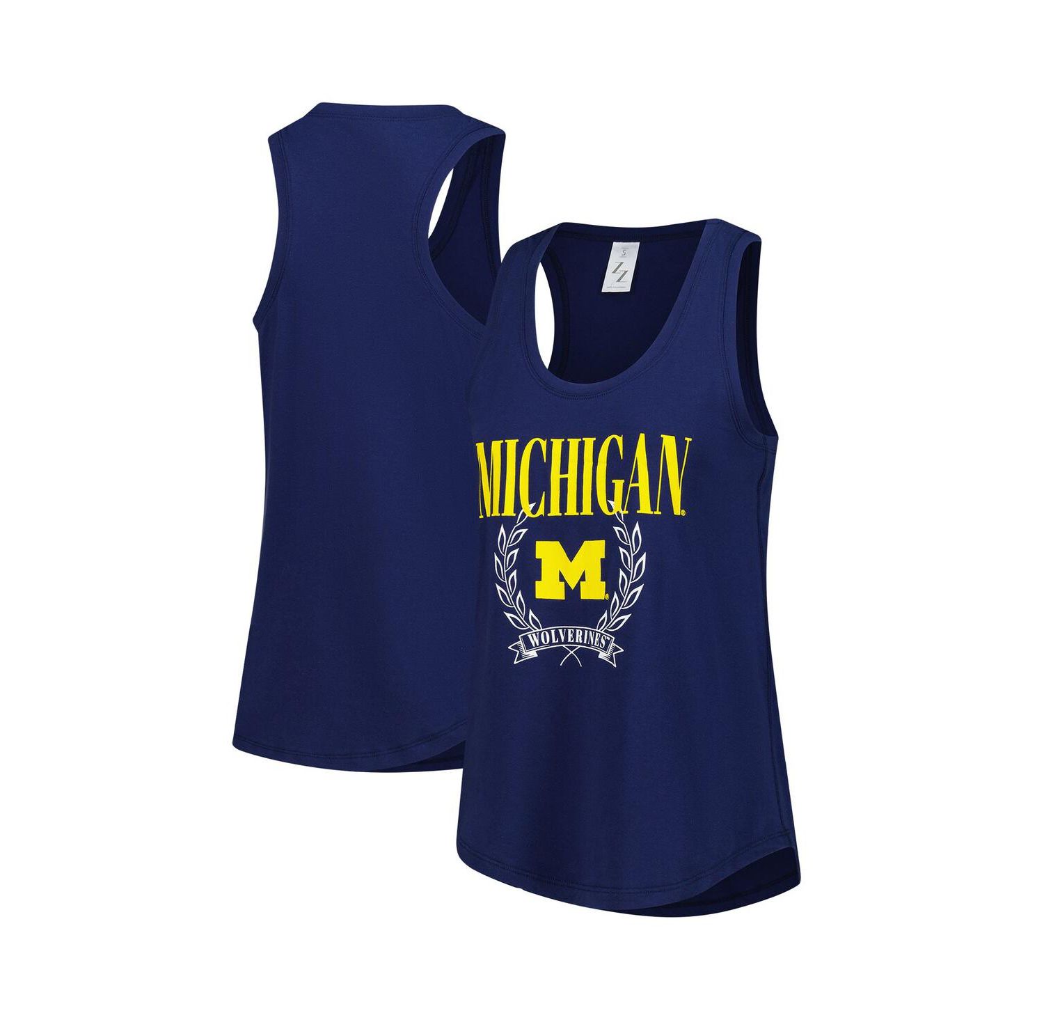 Women's Navy Michigan Wolverines Everyday Tank Top